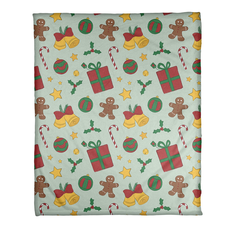 Sewn Throw Blanket, 60" W x 80" L, Green