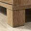 Table de chevet brune, tiroir et tablette, support de finition de chambre à coucher facile à assembler avec un look campagnard décontracté, installation simple et polyvalente