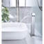Robinet pour salle de bain à poignée simple avec drain escamotable Waterfall
