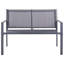 Garden Lounge Set with Table 4 Seater Castone Metal Dark Grey-718511658