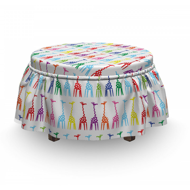 Housse pour repose-pieds abstract organes points