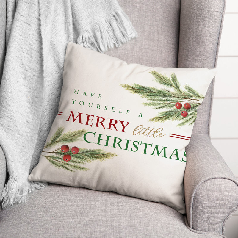 Coussin Have Have Merry Little Christmas, 18 po x 18 po