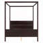Lit plateforme à baldaquin en bois-730646905