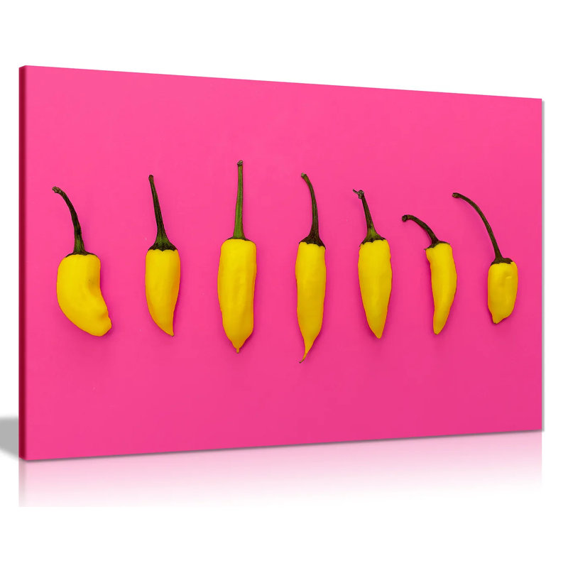 Chillies - Wrapped Canvas Print, 31cm H x 46cm W