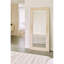 Suna 35 in. x 79 in. Natural Stone Marble Rectangular Framed Mirror