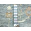 Tapis bleu en laine noué à la main 12 pi x 12 pi Angora Oushak 12C x 6 pi