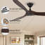 Solid Wood Ceiling Fan with  Remote-1796635958-1796635961