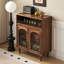 Buffet 31,5 po en noyer rétro brun-61014088