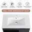 Single Bathroom Vanity with Ceramic Top with Floating Bathroom Vanity-129398111