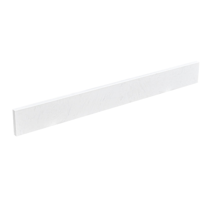 Dosseret de meuble-lavabo en pierre reconstituée de 122 cm (48 po) couleur blanc Ariston
