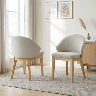 Chaise avec accoudoirs courbée Frederika