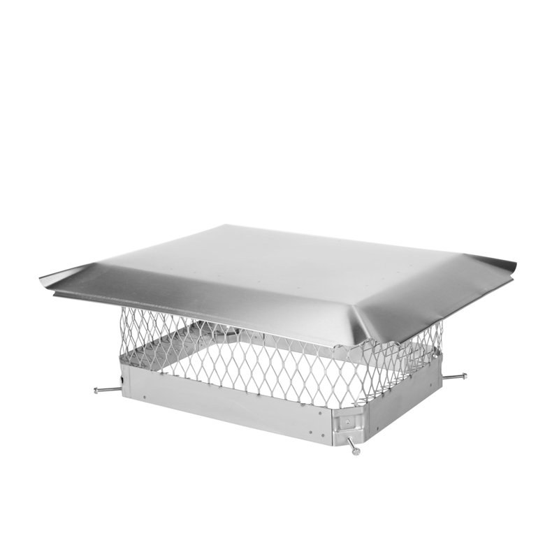 Bouchon de cheminée coulissant en acier Gussie, 13 po x 18 po