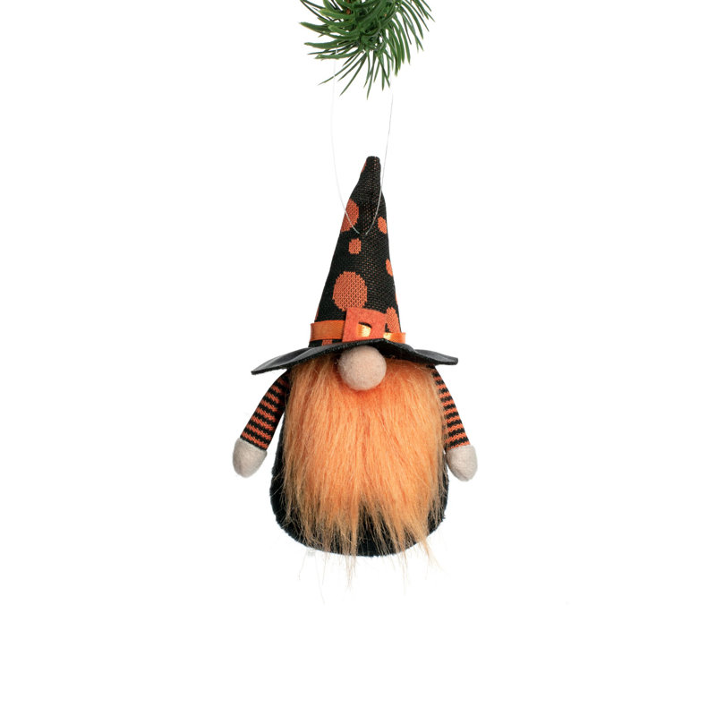 Gnomes d'Halloween orange suspendus