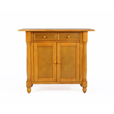Azizi Wood Kitchen Cart