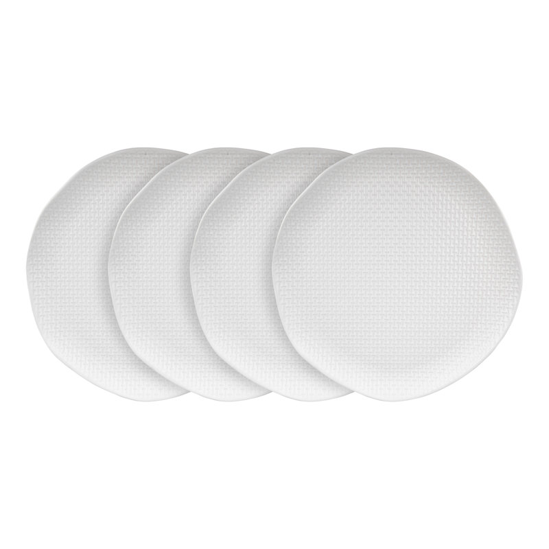 Ensemble d'assiettes en grès Stone Lain Abigael, Blanc
