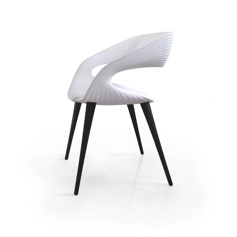Fauteuil Dossantos, Blanc, Anthracite