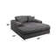 Chaise Hilde avec 2 coussins, velours LV03691
