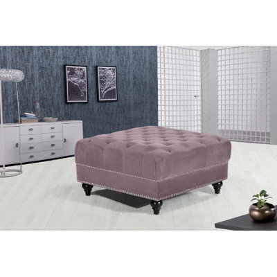 Crosier 85cm Wide Tufted Square Ottoman