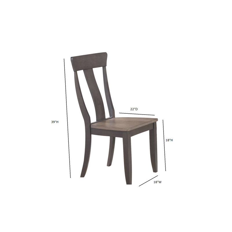 Airyck Round Solid Wood Dining Set With Butterfly Leaf in Grey 5-piece set, Gray Stone, Black Stone