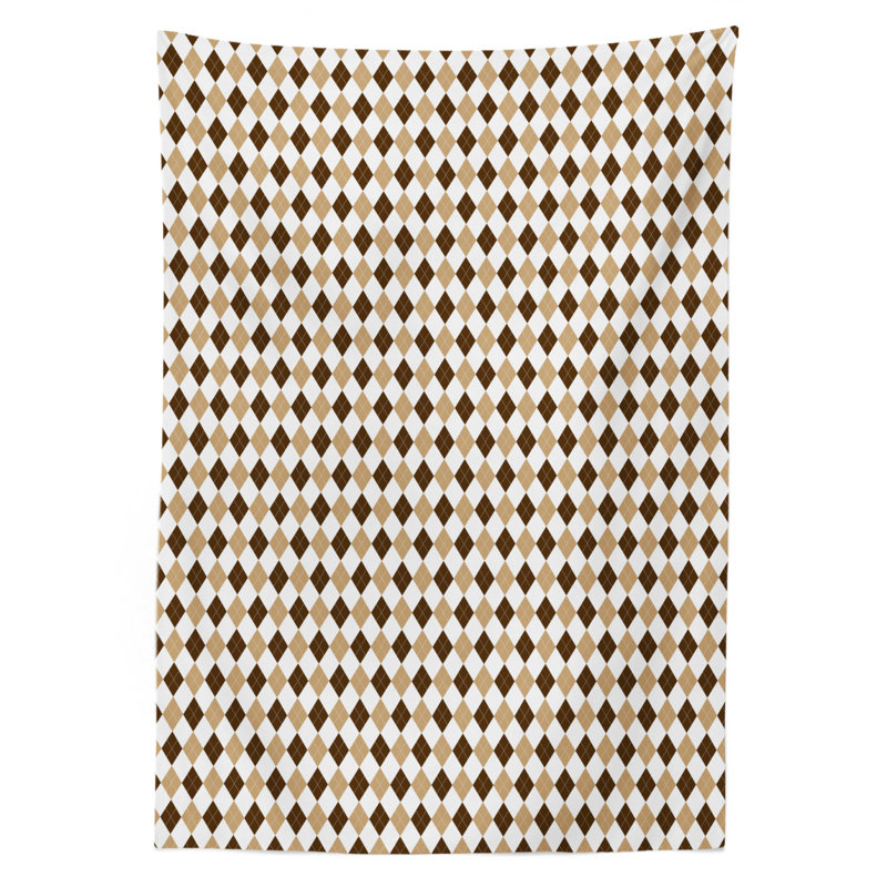Earth Tones Tablecloth, 84" L x 60" W