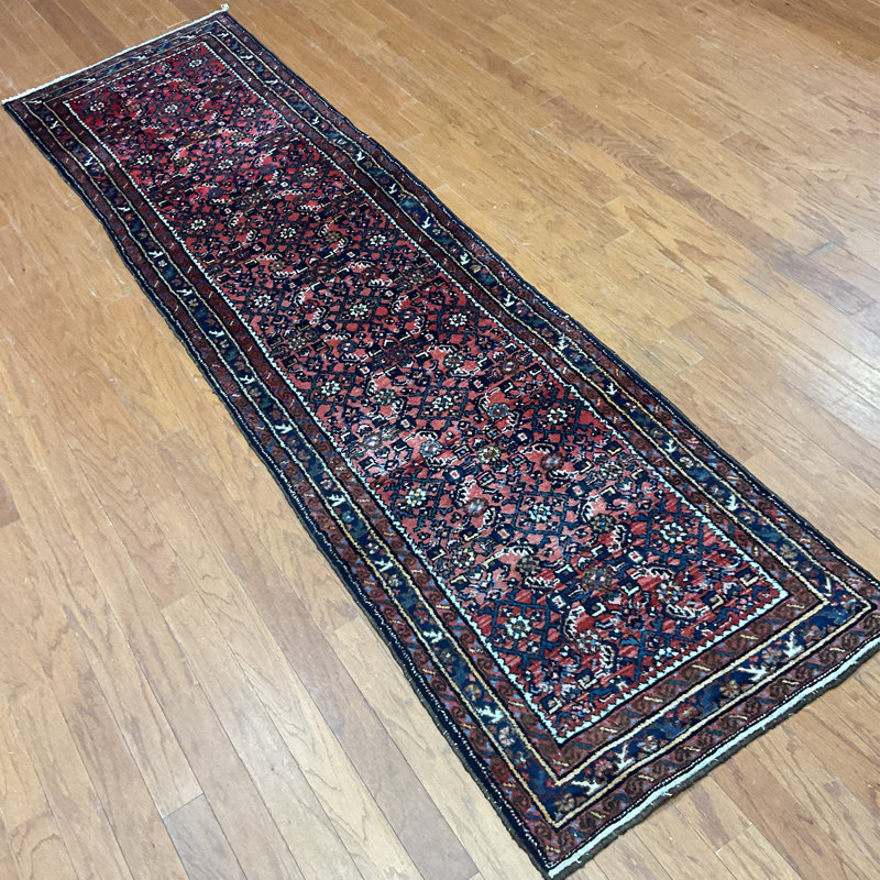  Handmade Hamadan Wool Runner
