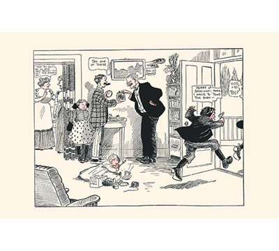 « comp’ny after the dîner » par clare briggs, reproduction d’art