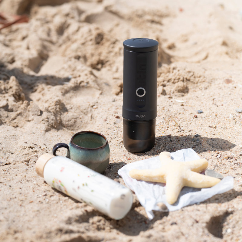 Ensemble de voyage Outin Nano Portable Espresso (gris espace), Gris espace