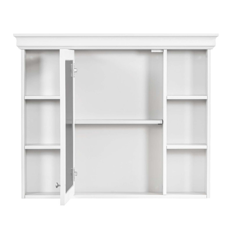 36'' Bathroom Vanity With Medicine Cabinet, White