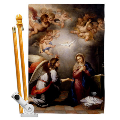 Ensemble de drapeaux réligieux en polyester 40 x 28 po