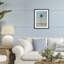 Impression encadrée sous verre High Tide Lone Palm, conception par LSR Design Studio-278516633-278516634