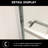 76"x48" Semi- Bypass Shower Door, , Reversible Door 48"x76", Tempered Glass, Windproof-117993769
