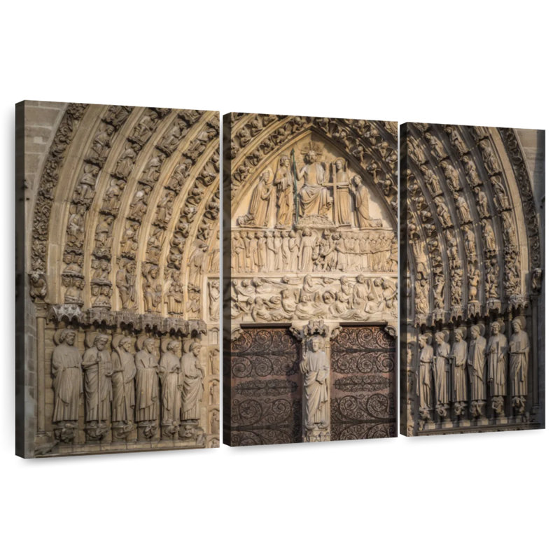 Lilie Inside Notre Dame De Paris, 42" H x 65" W