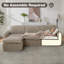 Canapé modulaire avec repose-pieds Boneless-1690704840