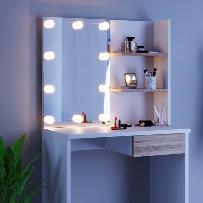 Alverez Dressing Table with Mirror