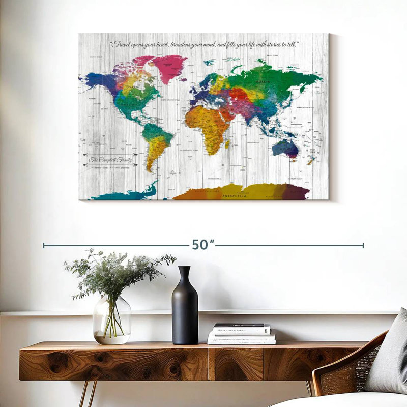 Épingles personnalisées II World Pin Ameere, H 26 po x l 39 po, Oui