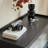 Light luxury black classic bookcase
