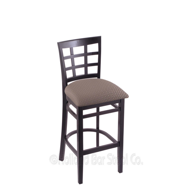 Bar Stool, Black, Graph Poppy, Bar Stool (30" Seat Height)