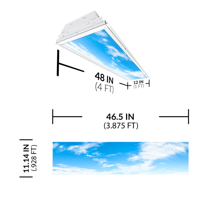 Cloud Rectangle Fixture Component Ceiling Light