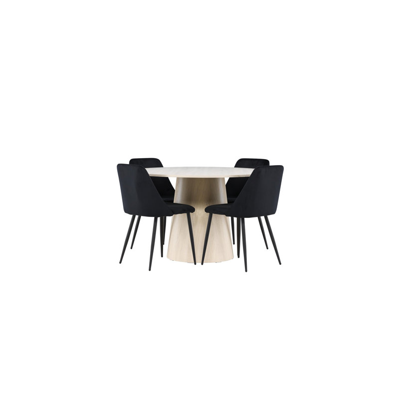 Burnettsville 4 - Person Dining Set