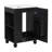 24" Bathroom Solid Wood Frame Vanity With Single Sink And Side Open Shelves-114299959