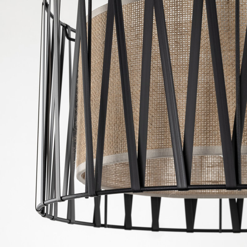 Aashma 1 - Light Stainless Steel Drum Pendant