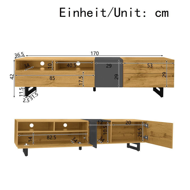 Unfinished TV Stand for TVs up to 75"