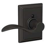 Accent Passage Door Lever with Addison Rosette