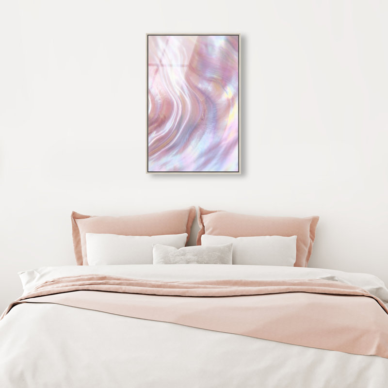 Iridescent Wave Print by Oliver Gal, 25"H x 17"W, Silver Floater Frame