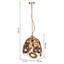 Alexis-Louise 1 - Light Gold Cluster Pendant