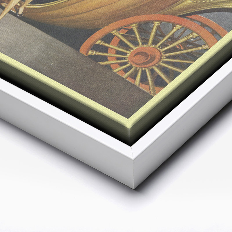 Cendrillon moderne, Canevas, H 24 po x l 32 po, Encadrement blanc