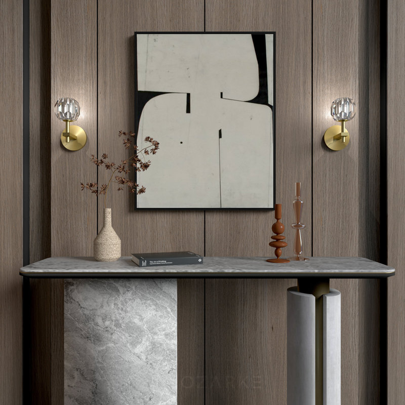 Tyleah Flush Mounted Sconce, Gold