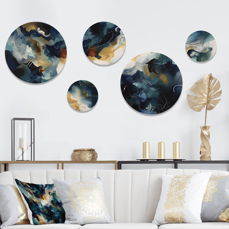 Abstract Wall Decor on Metal