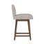 Tabouret pivotant à dossier clé en bois et tissu d'ameublement-1708092444