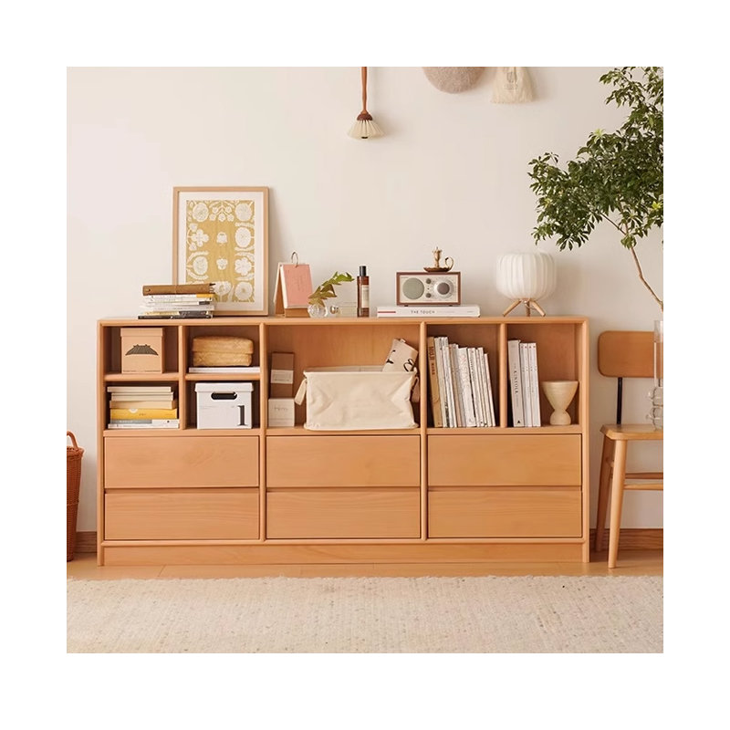 Bibliothèque en bois massif, H 31,49 po x l 42,12 po x P 11,81 po